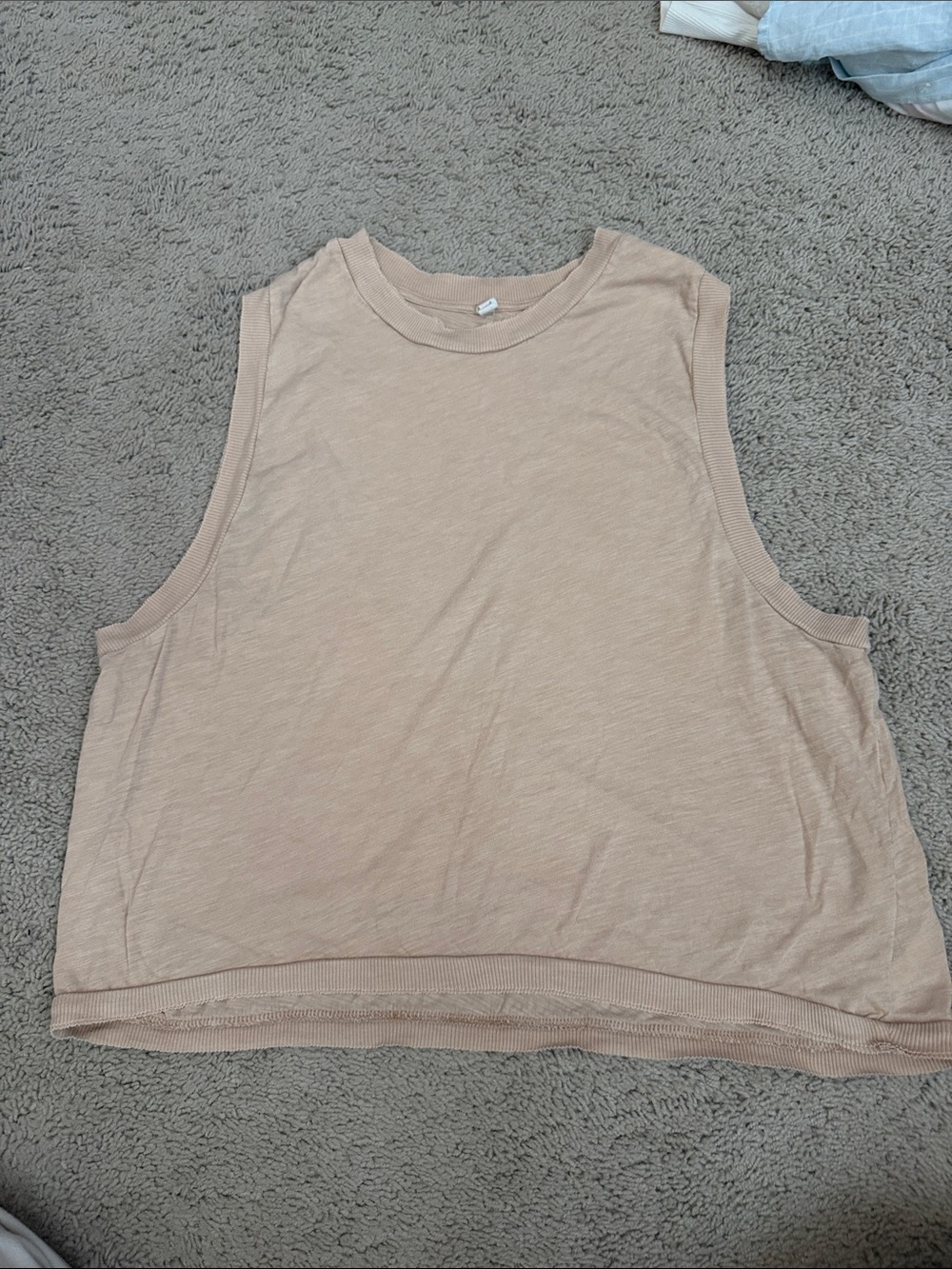Free People Movement-Women's Sleeveless Cotton crop Tank Top - Beige
